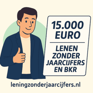15000 euro lenen zonder BKR en jaarcijfers