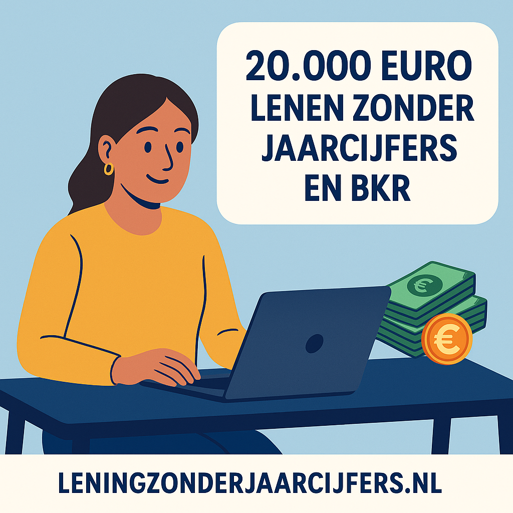 20.000 euro lenen zonder BKR en jaarcijfers
